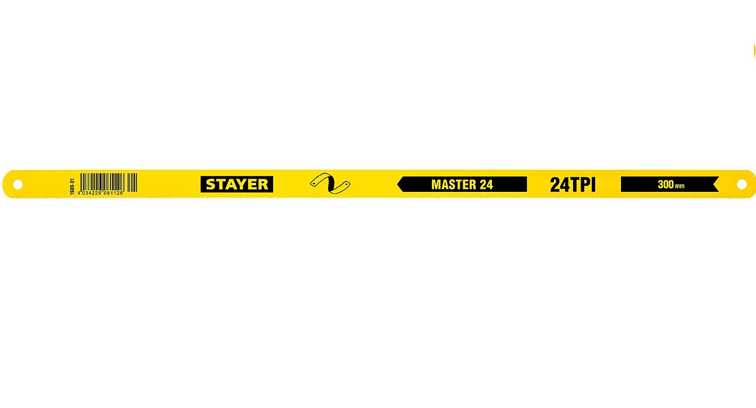 Полотно по металлу STAYER 24 TPI, универсальный рез, 300 мм, 1 шт, MASTER-24