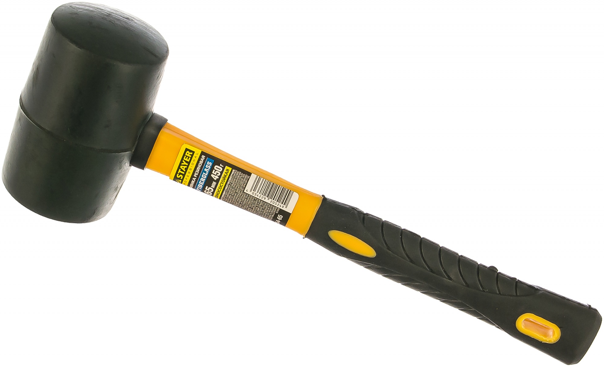 Чёрная резиновая киянка STAYER PROFI 450 г