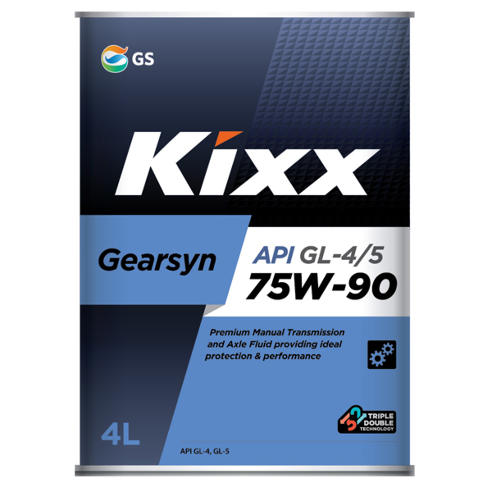Трансмиссионное масло KIXX Gearsyn GL-4/5, 75W90, синтетическое, 4 л L296344TE1