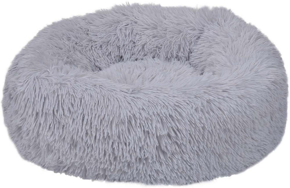Мягкая плюшевая лежанка для кошек и собак DEKO DKPG05, 500мм, светло-серая 041-0029