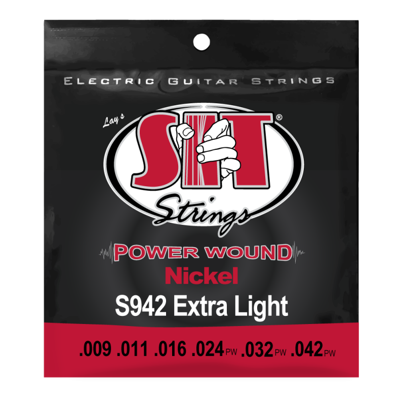 Струны для электрогитары SIT S942, Powerwound Nickel Extra Light, 9-42