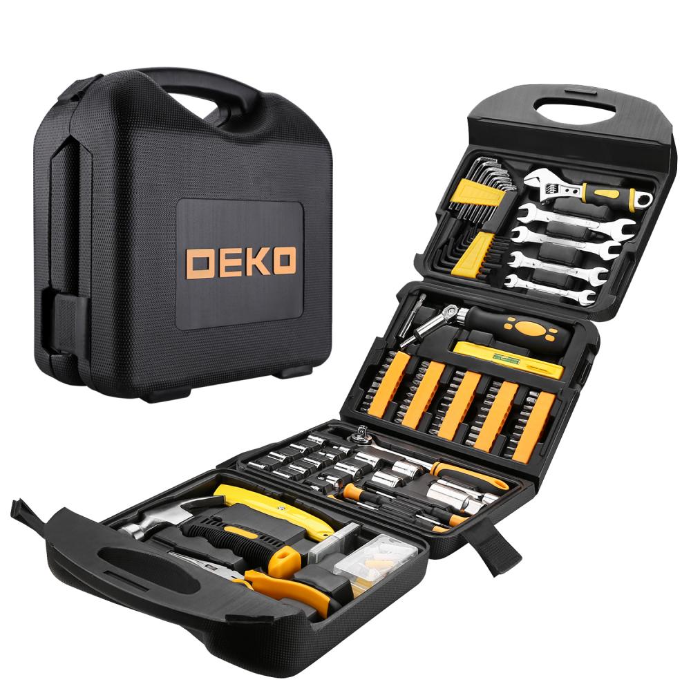 Универсальный набор инструмента для дома и авто в чемодане DEKO DKMT165 065-0742