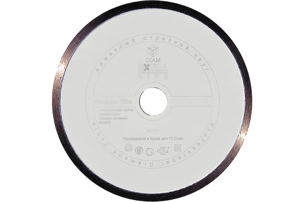 Круг алмазный отрезной 1A1R CERAMICS-ELITE (250x25.4 мм; 2x7 мм) Diam 000548