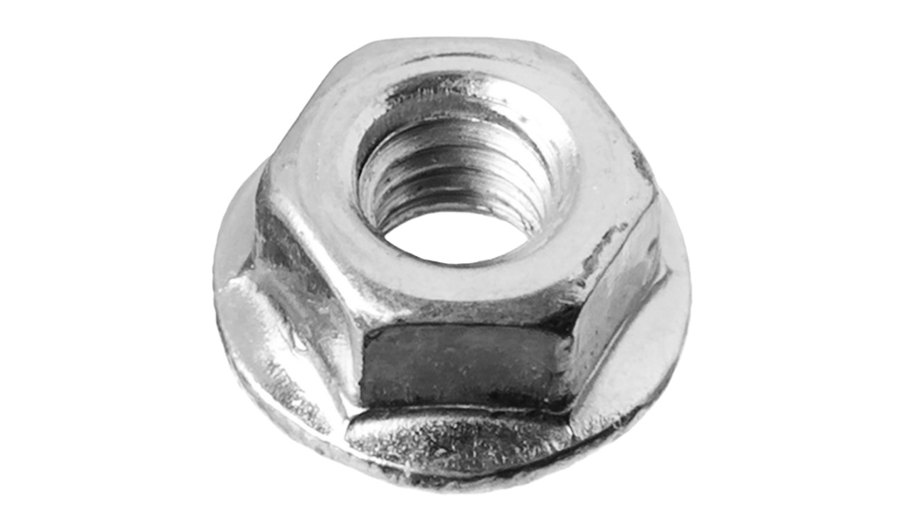 Гайка DIN 6923 с фланцем, M12, 5 кг, кл. пр. 6, оцинкованная, ЗУБР