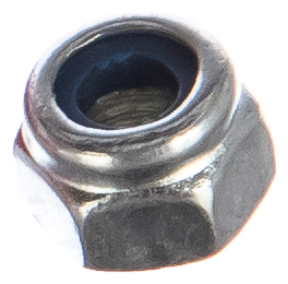 Гайка DIN 985 с нейлоновым кольцом, M4, 20 шт, кл. пр. 6, оцинкованная, ЗУБР