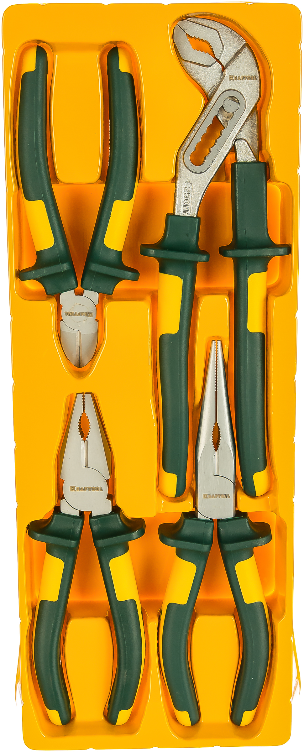 Набор губцевых инструментов KRAFT-MAX 4 штуки Kraftool 22011-H4