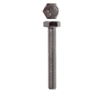 Болт с шестигранной головкой, DIN 933, M6x40 мм, 5 шт, кл. пр. 5.8, оцинкованный, ЗУБР