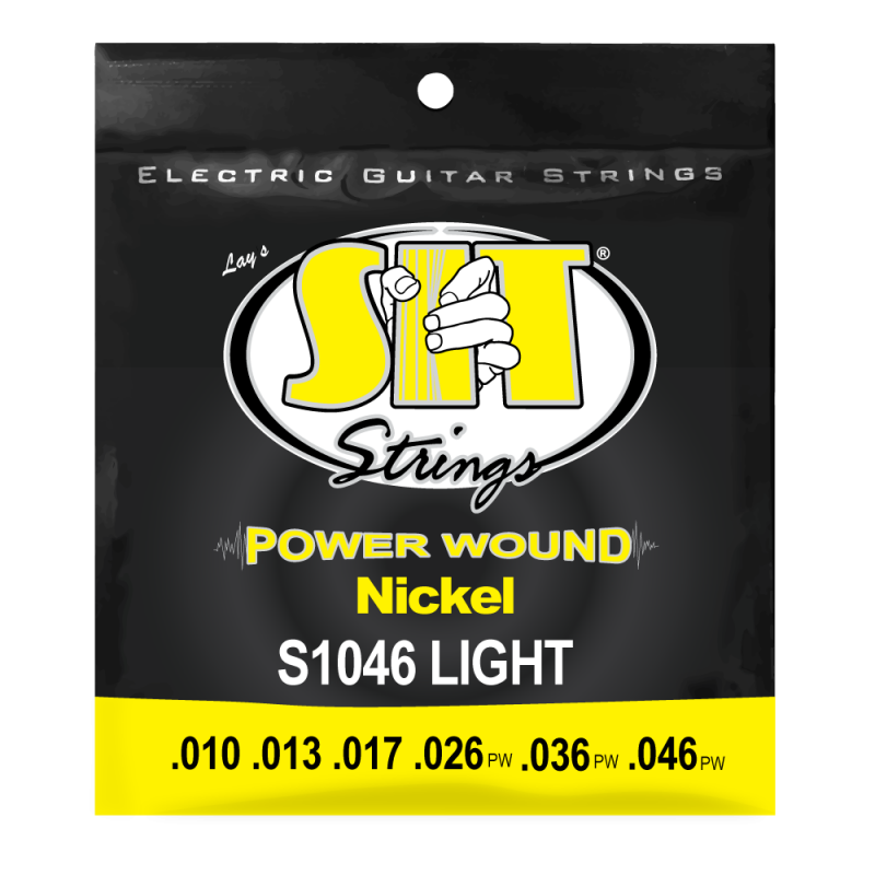Струны для электрогитары SIT S1046, Powerwound Nickel Light, 10-46