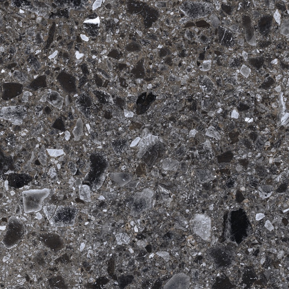  Terrazzo Керамогранит Черный K-333/MR/60x60