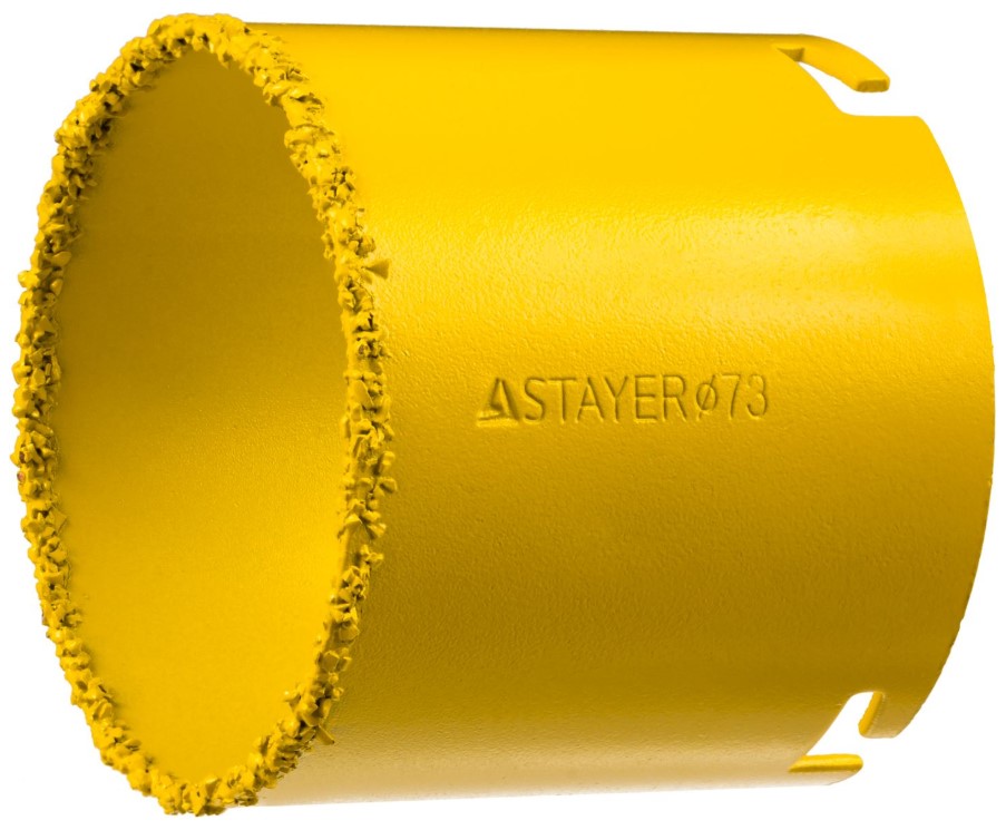 Коронка STAYER "PROFESSIONAL" кольцевая с карбидно-вольфрамовой крошкой, d=73мм