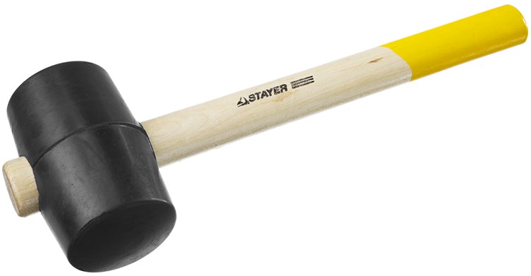 Чёрная резиновая киянка STAYER 900 г
