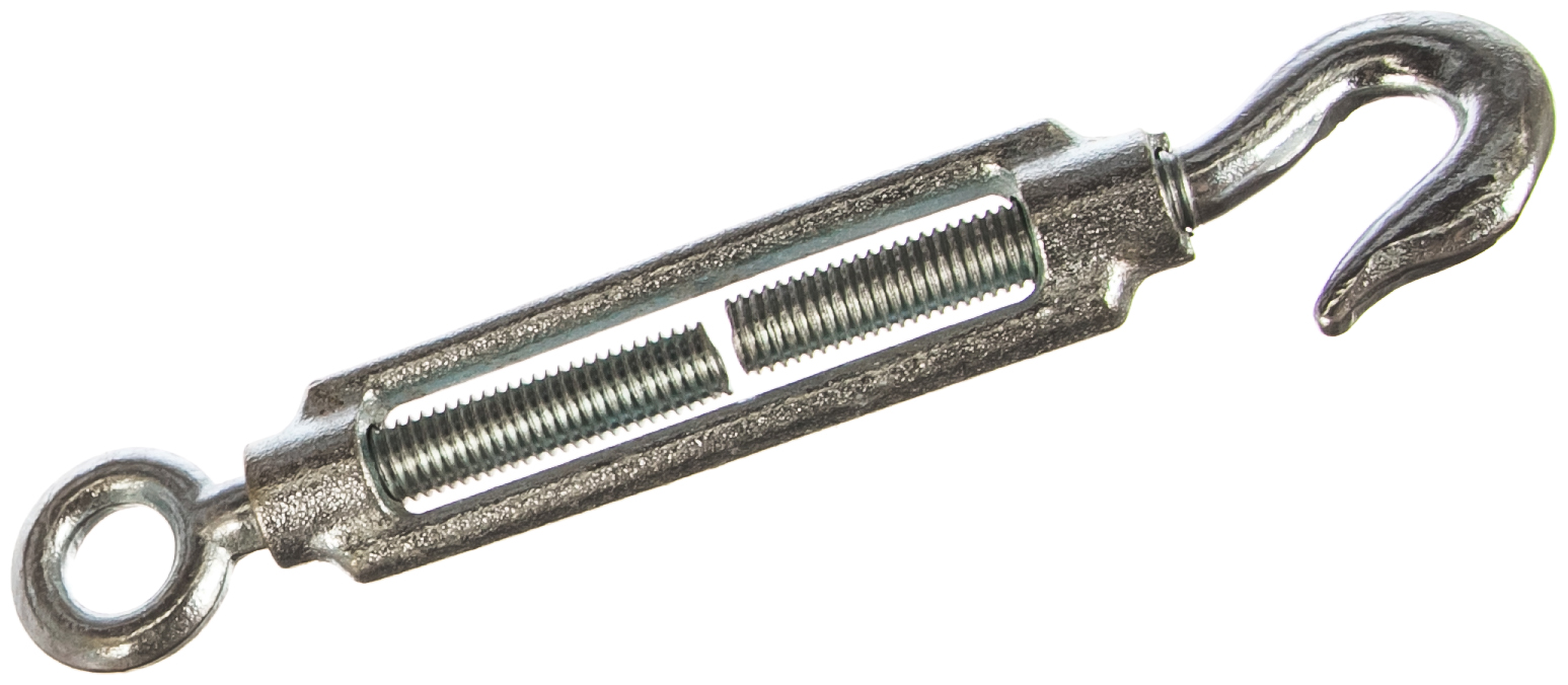 Талреп DIN 1480, крюк-кольцо, М12, 4 шт, оцинкованный, STAYER