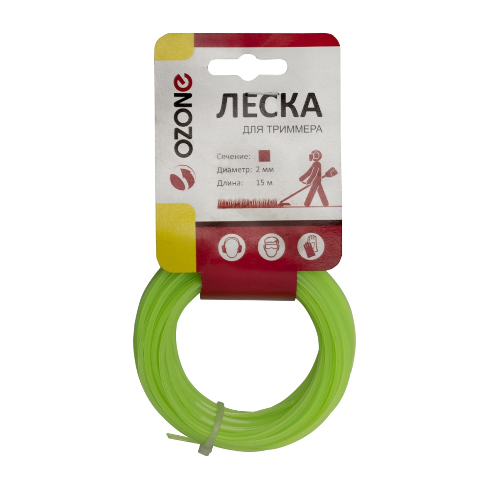 Леска Ozone 2,0 мм квадратное сечение, 15 м