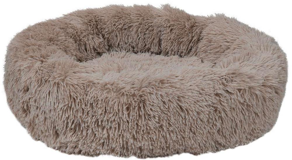 Мягкая плюшевая лежанка для кошек и собак DEKO DKPG06, 600мм, бежевая 041-0031