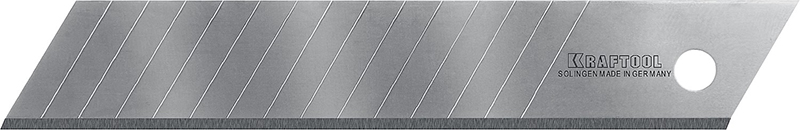 KRAFTOOL SOLINGEN Titanium 18 мм лезвия сегментированные с покрытием TiN, 15 сегментов, 5 шт