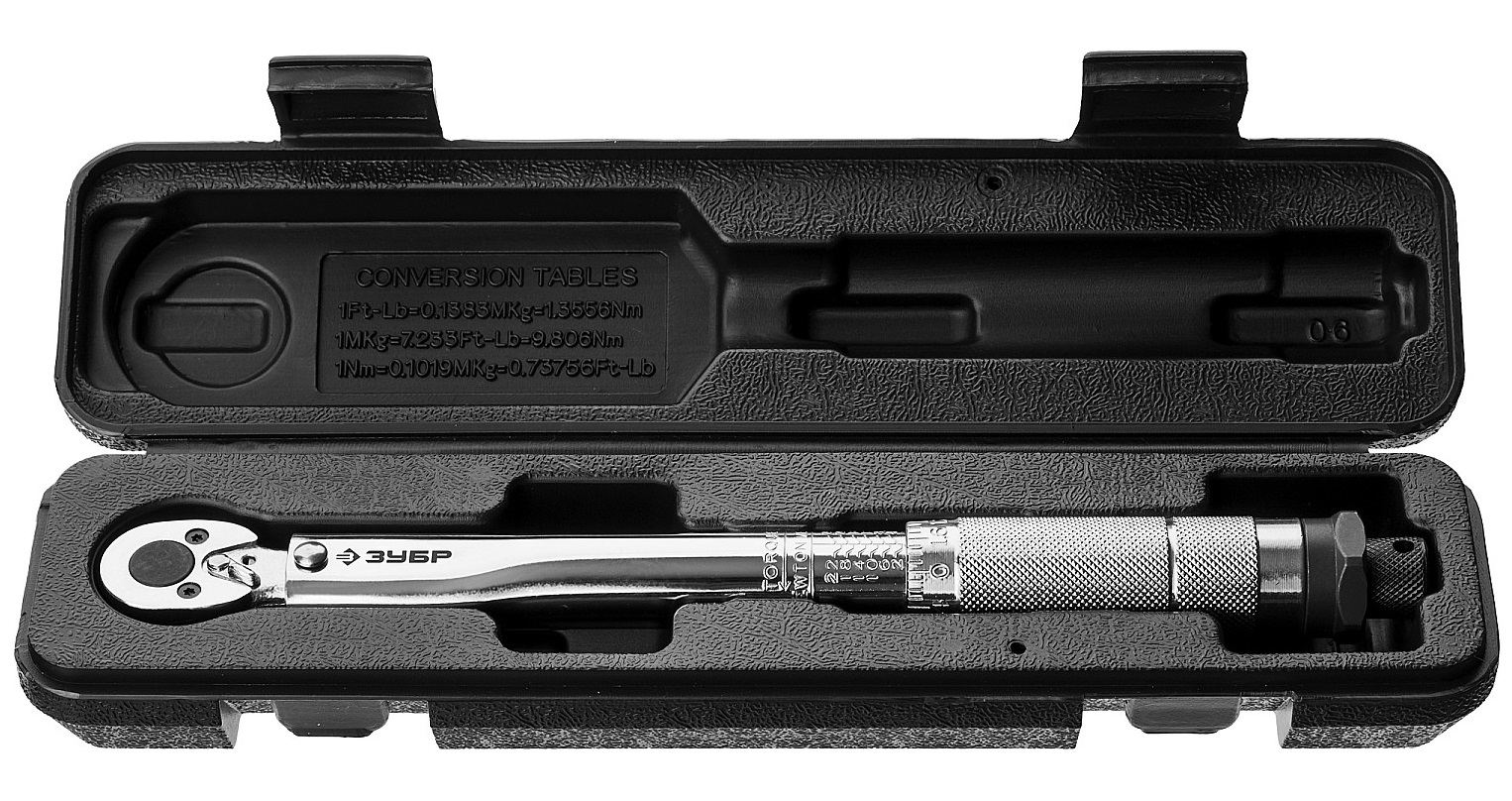 Ключ динамометрический, 1/4", 2 - 24 Нм, ЗУБР Профессионал 64091-025