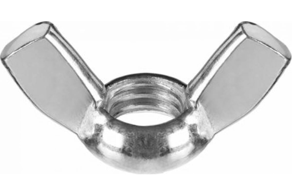 Гайка DIN 315 барашковая, M8, 5 кг, оцинкованная, ЗУБР