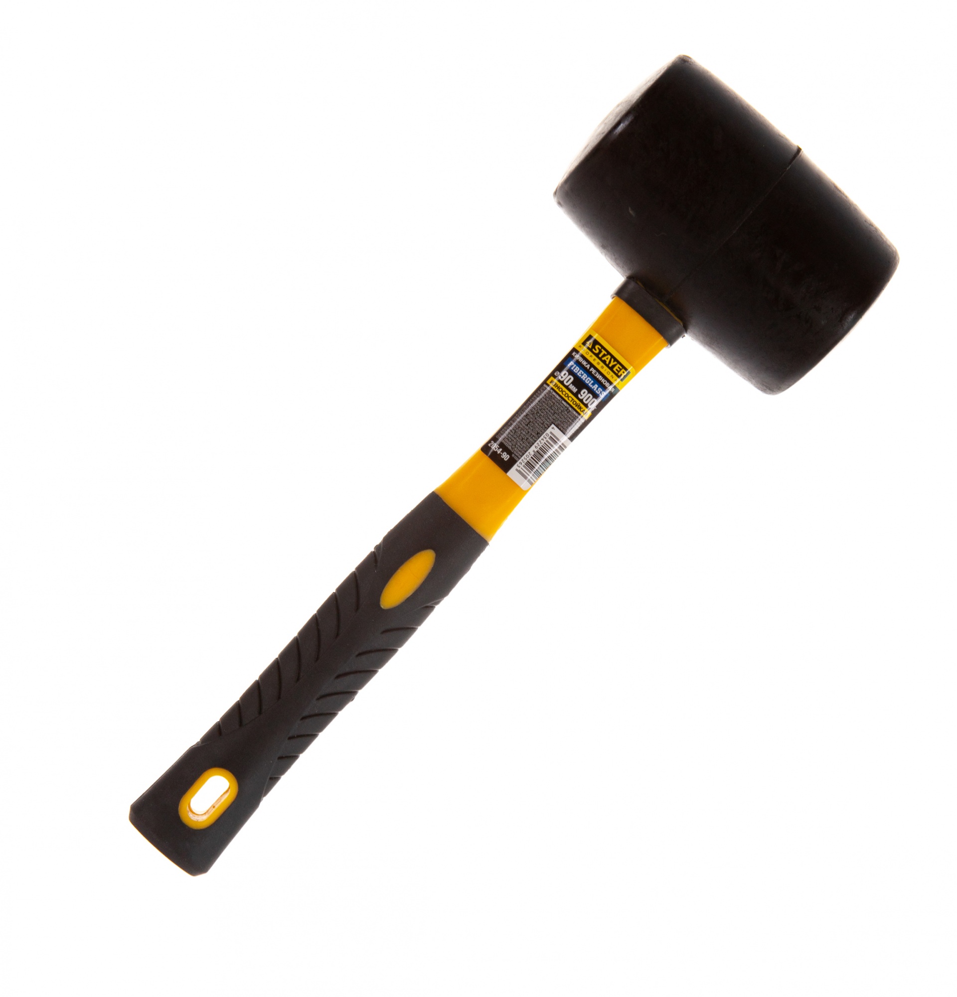 Чёрная резиновая киянка STAYER PROFI 900 г