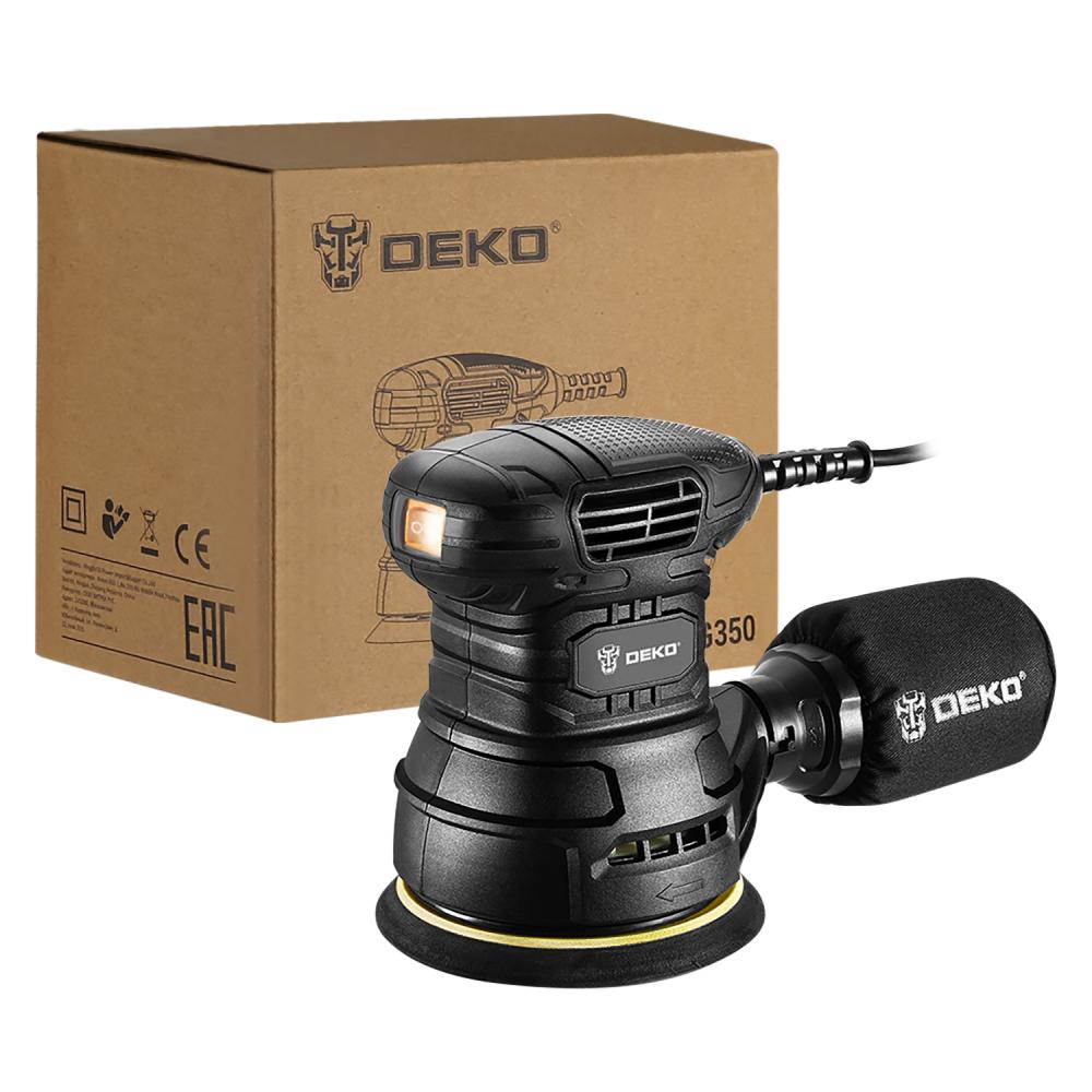 Шлифмашина эксцентриковая сетевая DEKO DKG350 063-4263